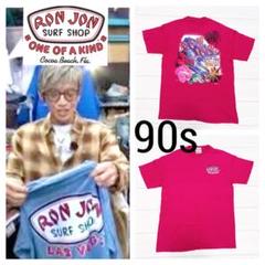 1990’s RonJon サーフTシャツ L シングルステッチ 両シングル 90s RON JON ヴィンテージ tシャツ USA製 シングルステッチ