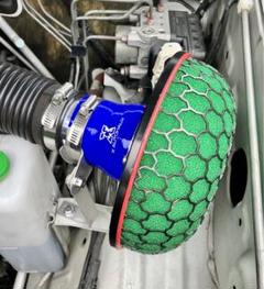 ジムニーjb23 エアクリーナー HKS改パワーフロー アルミパイプ ジムニーjb23 エアクリーナー HKS改パワーフロー アルミパイプ