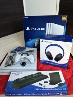 【3点セット】PlayStation4Pro本体 ヘッドセット スタンド
