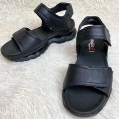 CallagHanカラハン　厚底　スポーツサンダル　レザー　黒　スペイン製　39