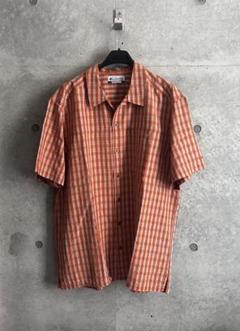00s columbia オンブレ オープンカラー シャツレーヨン 開襟