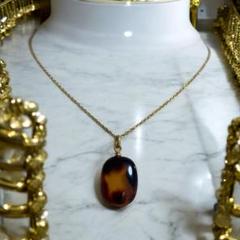 ⭐️ヴィンテージ⭐️べっ甲、琥珀、水晶、ブラックスピネル