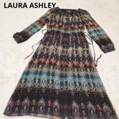 LAURA ASHLEY☆ローラアシュレイ☆ロングシフォンワンピース☆M