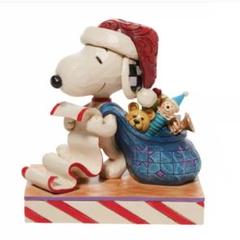 【新作】スヌーピークリスマスギフトリスト　ジムショア　ピーナッツ彫刻 PEANUTS ジムショア スヌーピー＆チャーリーブラウン