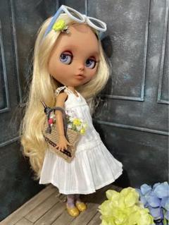 #29 ブライス 白 サマードレスセット トータルコーデ 小物多数付き