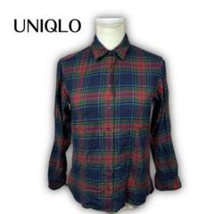 1331★【UNIQLO】　ユニクロ　シャツ　ネルシャツ　チェック　S