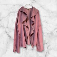 美品⭐︎Theory ☆春 スプリングジャケット ピンク Ottoオットーフリル付きピンクジャケット風 パープルピンク