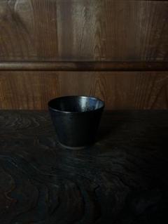 骨董　美濃焼　古瀬戸　飴釉　黒釉　希少　船曳船頭　角切型　向付　小鉢　現品限り 骨董美濃焼古瀬戸飴釉黒釉希少船曳船頭角切型向付小鉢現品限り