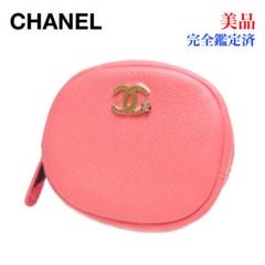 美品 CHANEL シャネル レザー コインケース A81647 ピンク