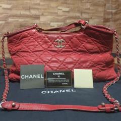 CHANELチェーンショルダーバックラムスキン 美品！！