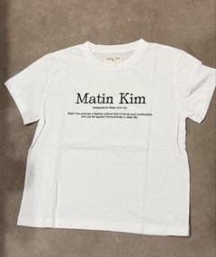 matinkim Tシャツ 白 Sサイズ マーティンキム Matin Kim Tシャツ MATIN SHADE LOGO CROP TOP