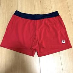 美品‼️フィラ　レッド　ショートパンツ　ネイビー　XLサイズ　スコート代わり