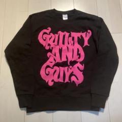 guiltyguys トレーナー　サイズS 黒　ロゴ　ピンク guiltyguys トレーナー サイズS 黒 ロゴ ピンク - メルカリ