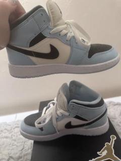 Air Jordan 1 MID 23cm 子供 女性用 アイスブルー
