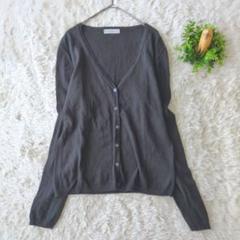 Palace Garden V字ニットカーディガン　ブラック　カシミヤ混　L