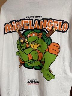 サプール　SAPEur Tシャツ ホワイト TEE タートルズ　サイズXXL