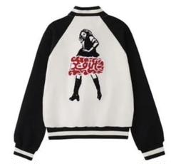 HYSTERIC GLAMOUR X-girl コラボ スタジャン HYSTERIC GLAMOUR × XGIRLのコラボ スタジャン - メルカリ