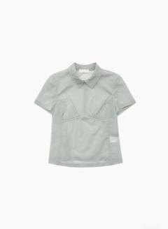 【AMOMENTO】HALF ZIP-UP CORSET TOP AMOMENTO / HALF ZIP-UP CORSET TOP
