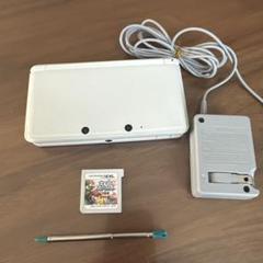 【動作確認済】Nintendo 3DS 本体　ソフト、充電器付きアイスホワイト