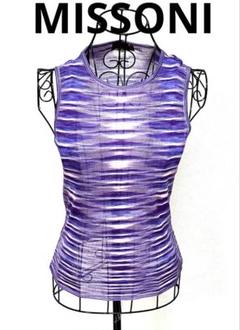 美品！高級 MISSONI ミッソーニ ノースリーブニット 近年モデル MISSONI Uomo Exclusive for Burdines design studio ミッソーニ