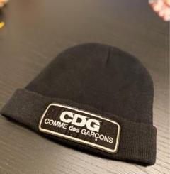 CDG ニット帽 黒　コムデギャルソン CDG 新品 コムデギャルソン COMME des GARCONS LOGO WATCH