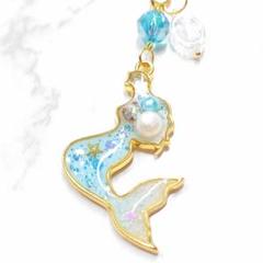 ＃R004 マーメイド 人魚 夏 レジン キーホルダー