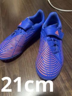 adidas サッカーシューズ 青/オレンジ　21