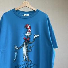 00s USA古着 青 ドクタースース プリントTシャツ XL vintage
