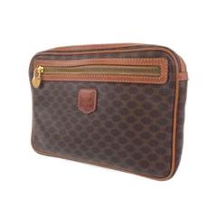 CELINE ヴィンテージ マカダム ブラウン クラッチバッグ 100319