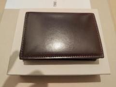 L'arcobaleno / ホーウィンコードバン 名刺入れ ブラウン×ネイビー L'arcobaleno / ホーウィンコードバン 名刺入れ ブラウン
