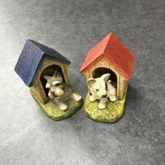 ドマン 狗いぬ動物陶器 置物 オブジェ 葉っぱ皿 イタリア製