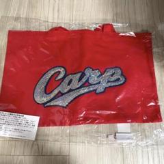 赤いトートバッグ Carp スパンコール カープ L