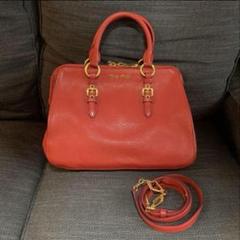 【希少モデル❗️】美品！vintage miumiu ハンドバッグ　赤 MIU MIU（バッグ ・ レッド/赤色系）のフリマアイテム一覧
