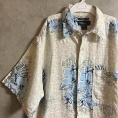 マークエドワーズ アロハシャツ リネン レーヨン アイボリー 白系 M