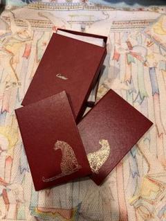 Cartier ノート2冊セット 白赤 豹デザイン　24時間限定！ Cartier ノート2冊セット 白赤 豹デザイン 24時間限定！