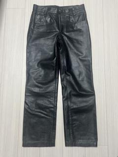 【美品】HORN WORKS 黒レザー製パンツ 32のサムネイル