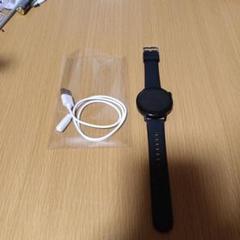 ブラック ラウンド型スマートウォッチ 本体