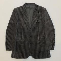 NIEDIECK VELVET テーラードジャケット　ベロア　チェック　XL 黒 2025年最新】NIEDIECK VELVET 柄：チェック テーラード