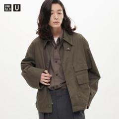 ユニクロU 22AW 「ユーティリティショートブルゾン」L オリーブ