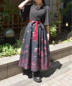 axes femme アクシーズファム　彼岸花柄ワンピース