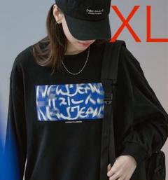 NewJeans 藤原ヒロシ coller ver.1 black Lサイズ NewJeans x Hiroshi Fujiwara COLLER T-シャツ VER.1(BLACK