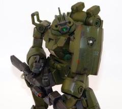 ガンプラHG チュチュ専用デミトレーナー 自衛隊機風 ウェザリング塗装済み完成品 ガンプラHG チュチュ専用デミトレーナー 自衛隊機風