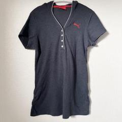 PUMA プーマ　Tシャツ　フード　チュニック　L 半袖　レディース