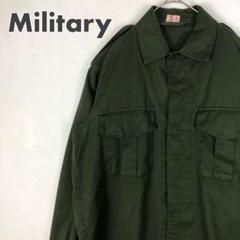 1647 80年 ミリタリー ジャケット シャツ ベルギー軍 2ポケット カーキ