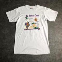 【ヴィンテージ】カリブ諸国 プリントTシャツ ZSM3 白 古着