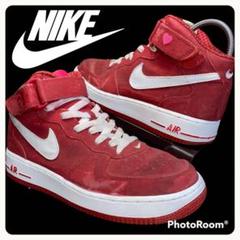 NIKE エアフォース1 バレンタイン レッド 【購入時コメント不要です】 NIKE AF-1 MID V-DAY ナイキ エアフォース1 ロー バレンタイン