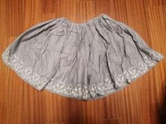 ブランシェス刺繍入りグレーのキュロット 150cm