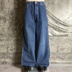 OLD〈ワイドデニムペインターパンツ 00s y2k ストリート イタリア製〉