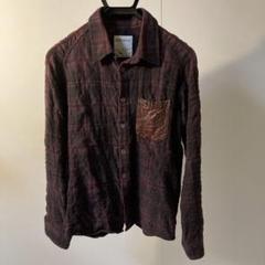 超美品!!(定価148500)バックラッシュ・ピッグスエードチェックシャツ ...
