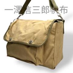一澤信三郎帆布　ショルダーバッグ　キャンバス ベージュ